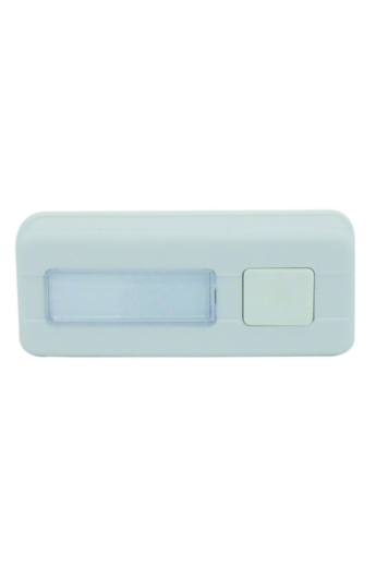 Csengő nyomógomb névtáblával 1-es fehér világítással IP44
