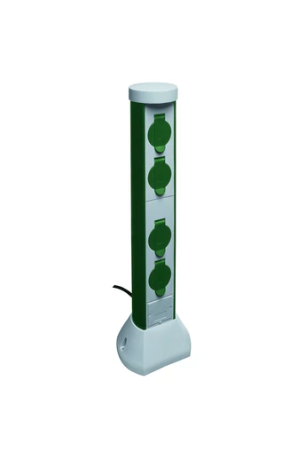 Kerti energiaoszlop 4 dugaljjal Greencraft 2m vezetékkel IP44