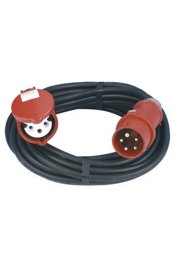 CEE hosszabbító 10m PVC kábellel 400V 16A 5P IP44