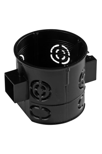 Sorolható szerelvénydoboz, fekete, 62mm mély