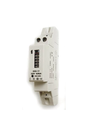 1 pólusú elektromechanikus almérő DIN sínre,szürke