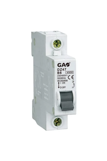Kismegszakító 1P 40A C, 4500kA,  230V~ , fehér