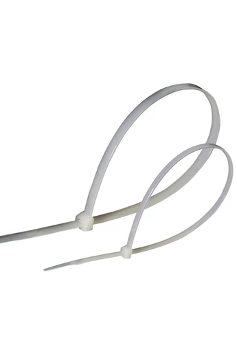 Kábelkötegelő készlet, fehér, 25db-os