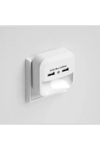 LED irányfény alkonykapcsoloval USB toltovel