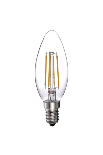 LANDLITE LED FILAMENT, E14, 4W, 400LM, 2700K, GYERTYA FORMÁJÚ FÉNYFORRÁS