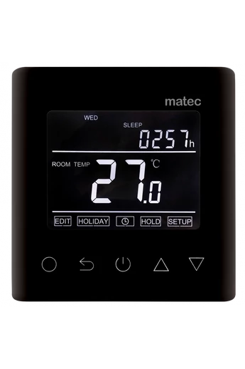 MATEC Termosztát, érintőgombos: Zamel RTW-01 BL