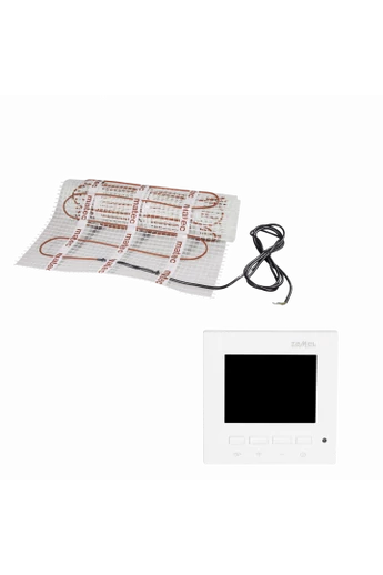 MATEC Fűtőszőnyeg szett, egyoldali betáplálás, 3,0m2, RTP-01 digitális LCD kijelzős termosztáttal: Zamel ZOJ-30 150W/m2