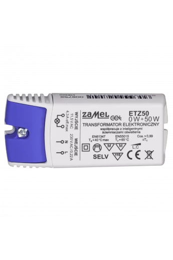 ETZ50 Elektronikus transzformátor 12V AC, 50W, IP20