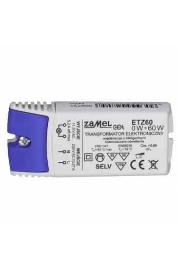 ETZ60 Elektronikus transzformátor 12V AC, 60W, IP20