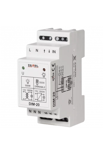 Fényerőszabályzó; IP20; 230VAC; 30-500W, DIM-20