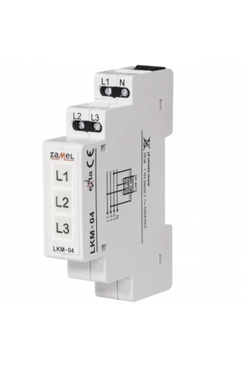Feszültségjelző 230/400V, sárga/zöld/piros LED, LKM-04-40