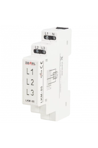 Feszültségjelző 230/400V, sárga/zöld/piros LED, LKM-05-40