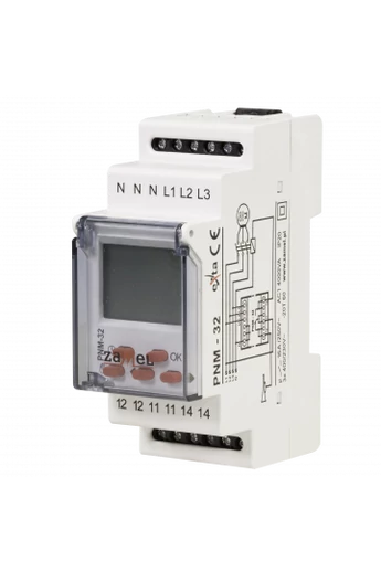 Feszültség felügyeleti relé, 3 fázisú, 16A, 230V/400V AC, PNM-32