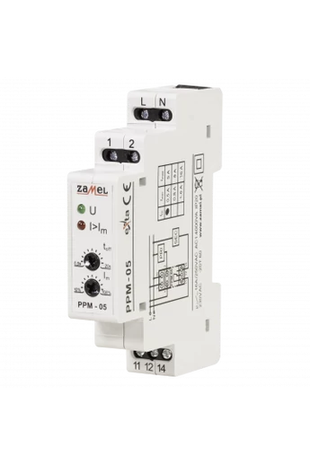 Terhelésleválasztó relé, 230V AC, 0,5-5A, PPM-05/5