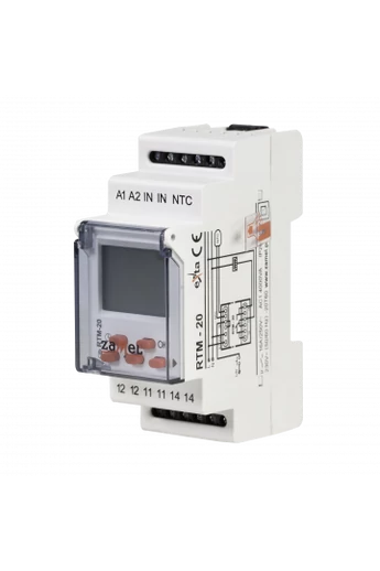 Hőmérséklet szabályzó relé, 5-60°C, 230V AC, RTM-20