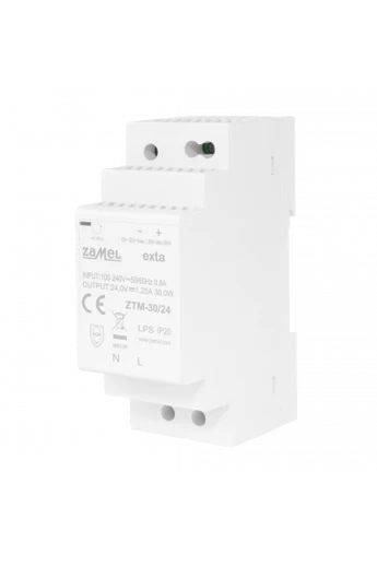 Kapcsolóüzemű tápegység, 12V DC, 30W, ZTM-30/12