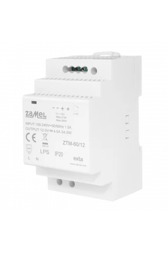 Kapcsolóüzemű tápegység, 12V DC, 100W, ZTM-100/12