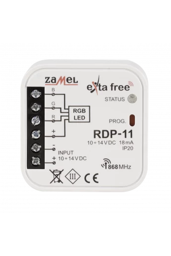 EXTA FREE RGB LED fényerőszabályzó, RDP-11