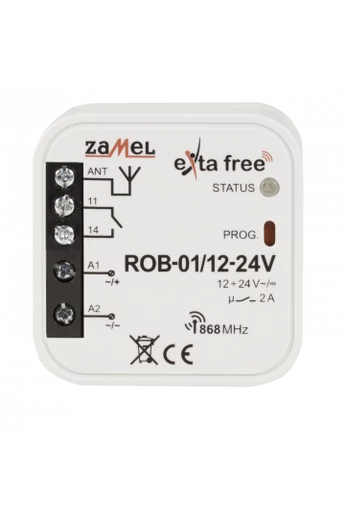 EXTA FREE univerzális kapumotor vezérlő 12-24V, ROB-01/12-24V