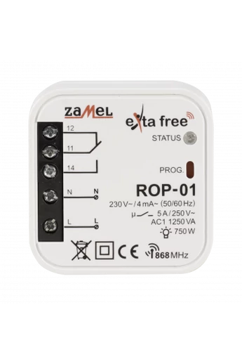 EXTA FREE egycsatornás vevőegység, ROP-01