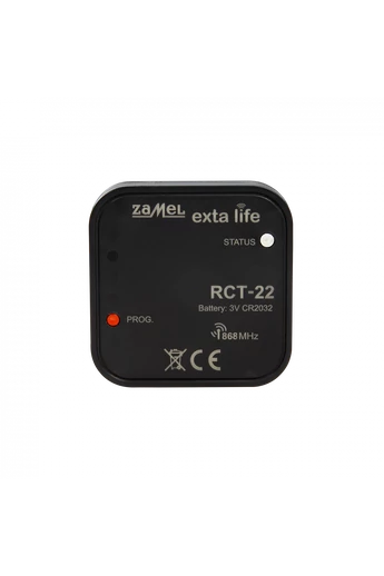 EXTA LIFE hőmérséklet érzékelő, beépített hőérzékelővel, elemes (CR2032), RCT-22