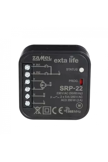 EXTA LIFE redőnyvezérlő 5A, 230V, SRP-22