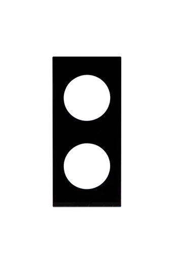 KONEKTO LED dupla üveg keret, négyzet, fekete, LSR-SCK-X2