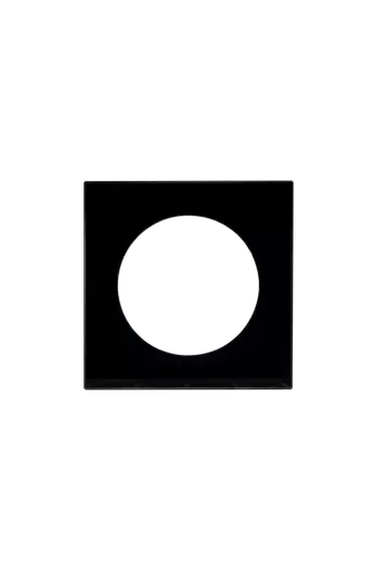 KONEKTO LED szimpla üveg keret, négyzet, fekete, LSR-SCK-X1