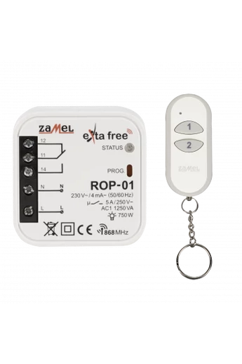 EXTA FREE Távvezérlő szett – univerzális vezérlés (P-257/2 + ROP-01) RZB-05