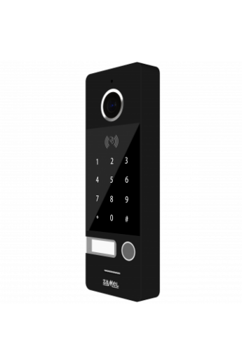 Egy nyomógombos kültéri video csengőpanel, numerikus, RFID, 800x480, IP66, VO-812IDBP
