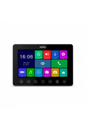 7" színes, LCD videó kaputelefon monitor, DVR funkció, WiFi, fekete, 800x480px, VP-808B