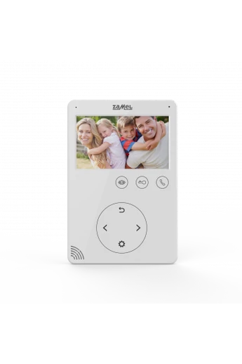 4,3" színes, LCD videó kaputelefon monitor, WiFi, fehér, 800x480px, VP-816W