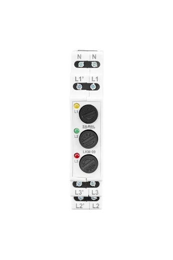 Feszültségjelző 230/400V, sárga/zöld/piros LED, LKM-05-40