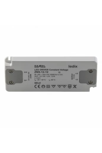 ZNS-12-12 SLIM LED tápegység, 12V DC, 12W