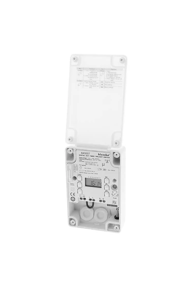Alkonykapcsoló, felületre szerelhető, programozható, 2300W, IP55, 840007