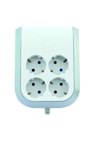 MultiPower 4-es földelt elosztó adapter, fehér