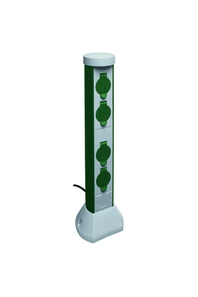Kerti energiaoszlop 4 dugaljjal Greencraft 2m vezetékkel IP44