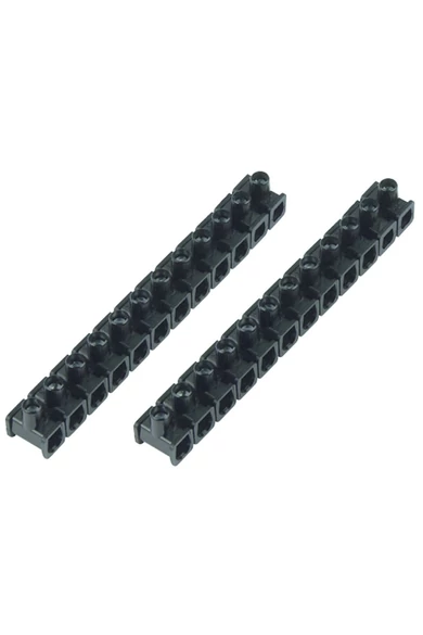 Sorkapocs 1 csavaros 2.5mm 12p 2db fekete bliszter