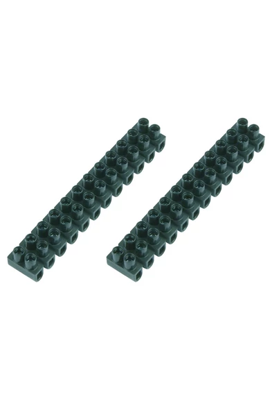 Sorkapocs 2 csavaros 0.5-4.0 mm 12p 2db fekete bliszter