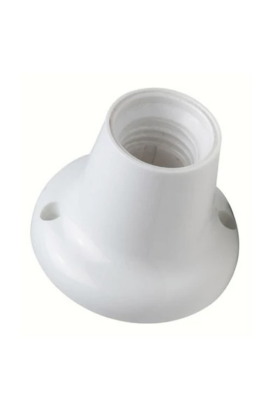 Foglalat E27, oldalfali foglalat, fehér