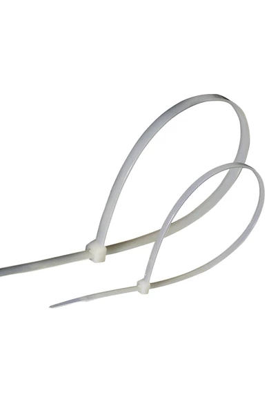 Kábelkötegelő, 150x3.6mm, fehér, 25db