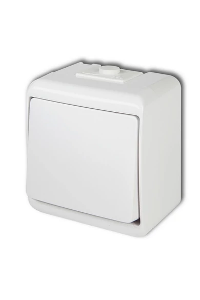 Aquastar 1 pólusú kapcsoló, IP54, fehér