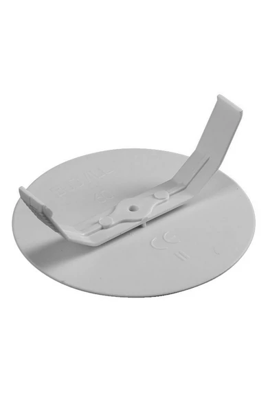 Doboztető rögzítő karommal, fehér, d:68mm