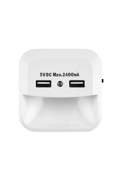 GAO, LED irányfény 2db USB-A töltővel, alkonykapcsolóval | 0029470102