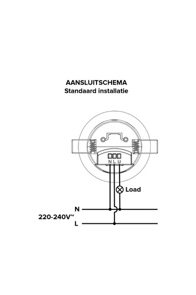 Jelenlét érzékelő, fehér, "ECO" 360°, 2000W, d=7m-9m*, beépíthető, újrahasznosított műanyagból*, IP20 | 870470