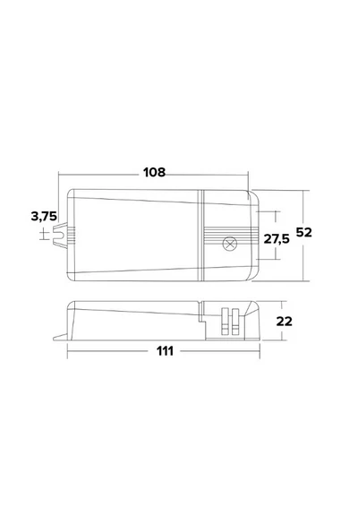 Klemko, DALI LED driver, állandó feszültségű, 240V AC, 5A, 1-16W,24V DC | 860245 
