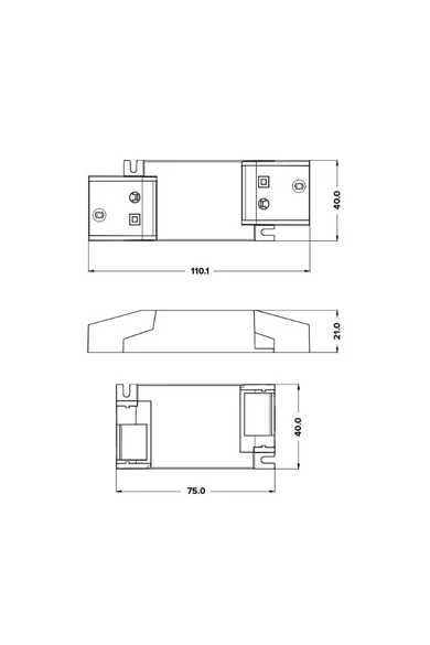 Klemko, DALI2 driver, 1 csatorna, állandó áramú, 240V AC, 3-40V DC, 800mA, 20W | 860600