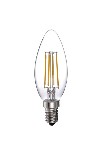 LANDLITE LED FILAMENT, E14, 4W, 400LM, 2700K, GYERTYA FORMÁJÚ FÉNYFORRÁS
