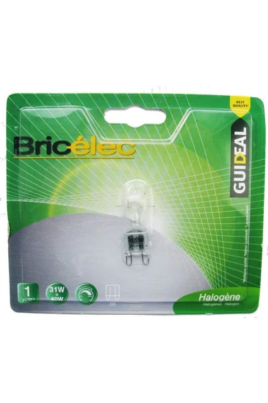 LANDLITE BRICÉLEC HALOGÉN, G9, 31W, 433LM, 3000K FÉNYFORRÁS
