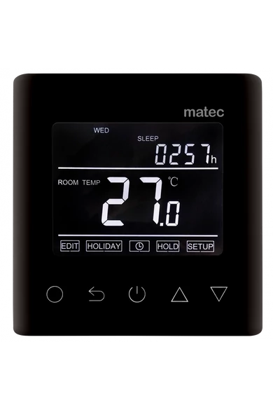 MATEC Termosztát, érintőgombos: Zamel RTW-01 BL